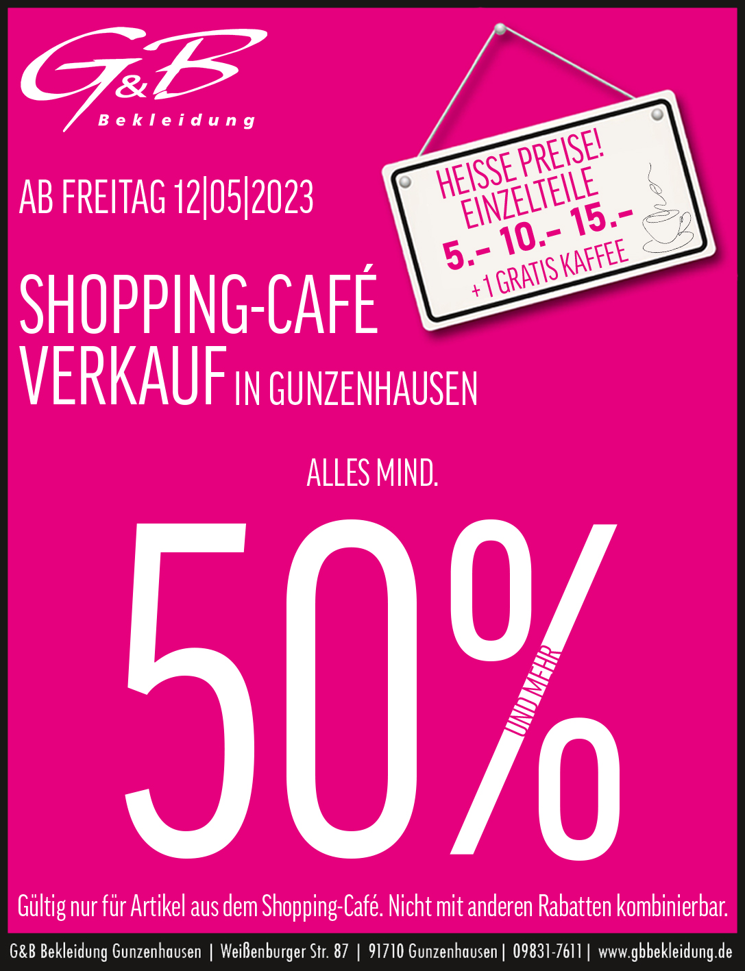 Café Verkauf GUN Wochenanzeiger KORREKTUR